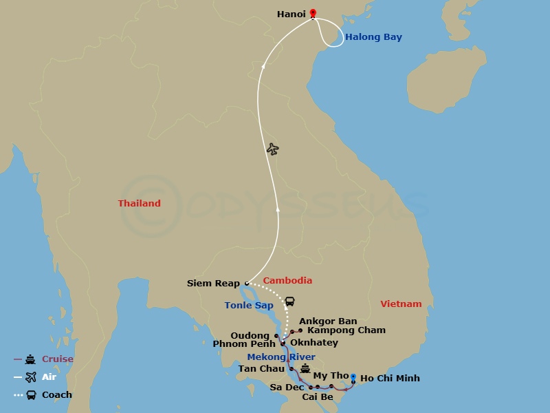 map of itinerary