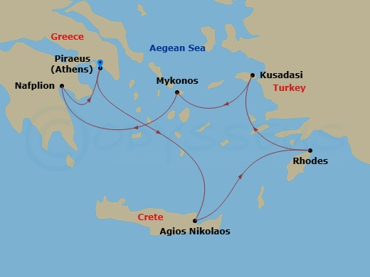 map of itinerary