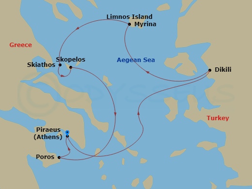 map of itinerary