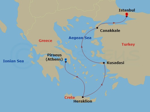 map of itinerary