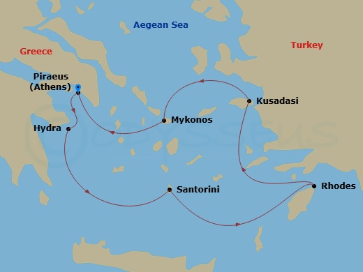 map of itinerary
