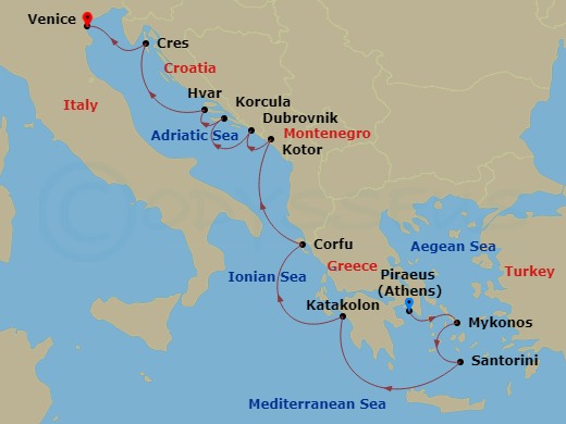 map of itinerary