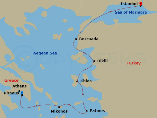 map of itinerary