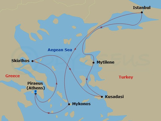 map of itinerary