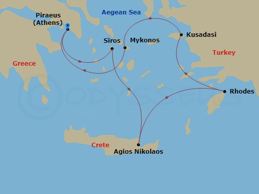 map of itinerary