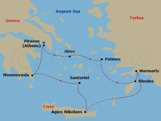 map of itinerary