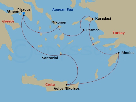 map of itinerary