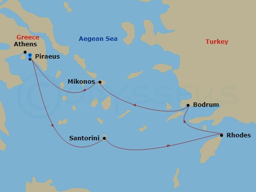map of itinerary