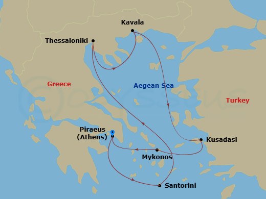 map of itinerary