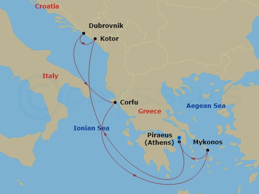 map of itinerary