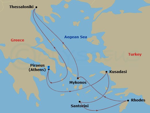 map of itinerary