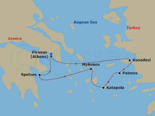map of itinerary