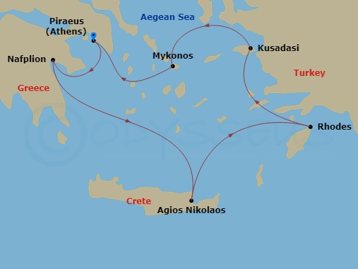 map of itinerary