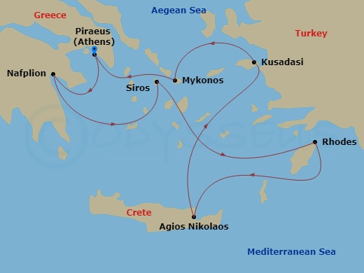 map of itinerary