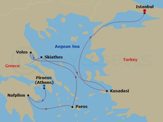 map of itinerary