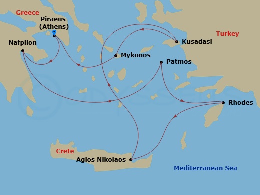 map of itinerary