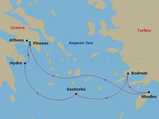 map of itinerary
