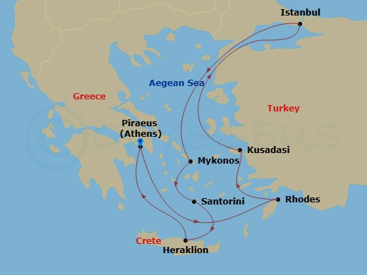 map of itinerary