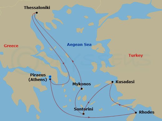 map of itinerary