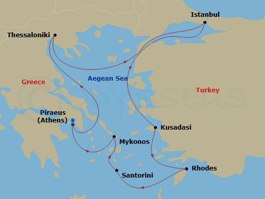 map of itinerary