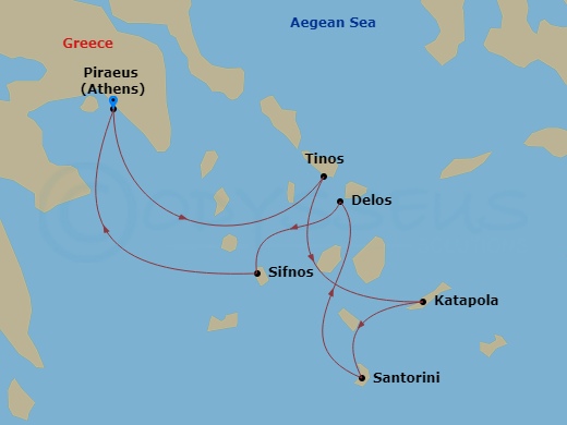map of itinerary