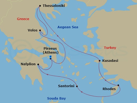 map of itinerary