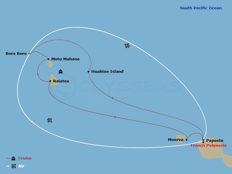 map of itinerary