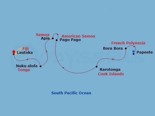 map of itinerary