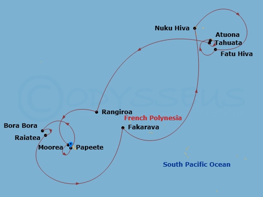 map of itinerary