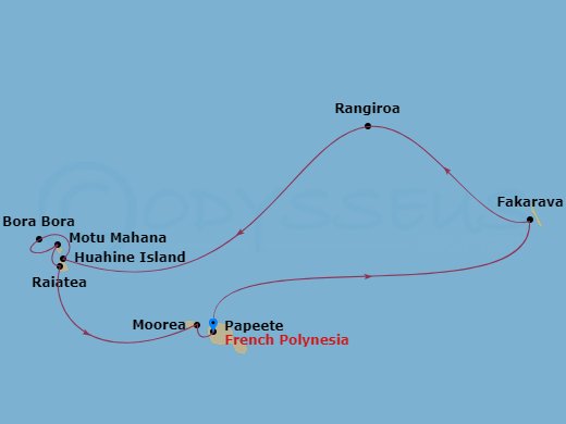 map of itinerary