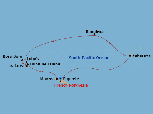 map of itinerary