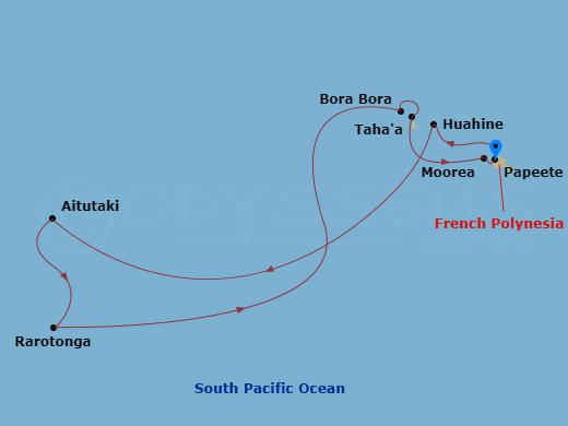 map of itinerary
