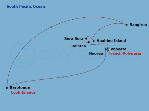 map of itinerary