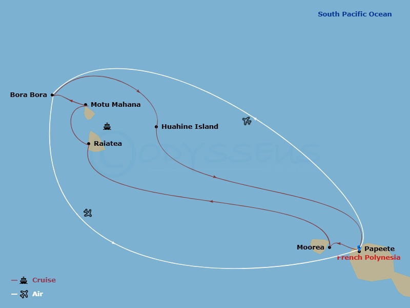 map of itinerary