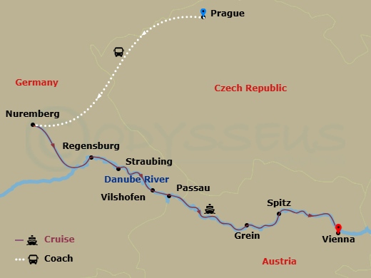 map of itinerary