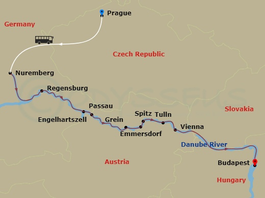 map of itinerary
