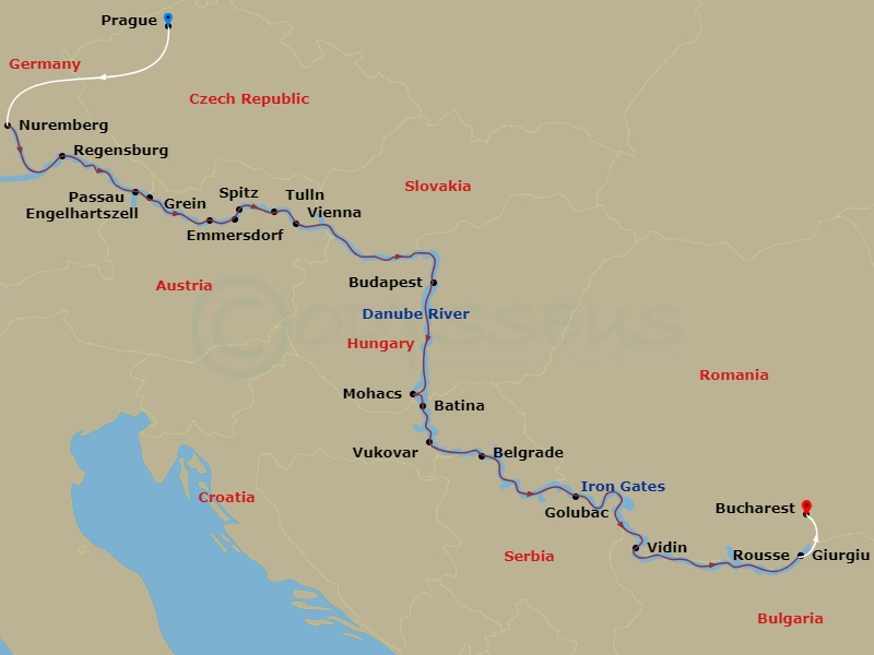map of itinerary