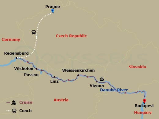 map of itinerary