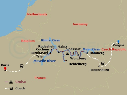 map of itinerary