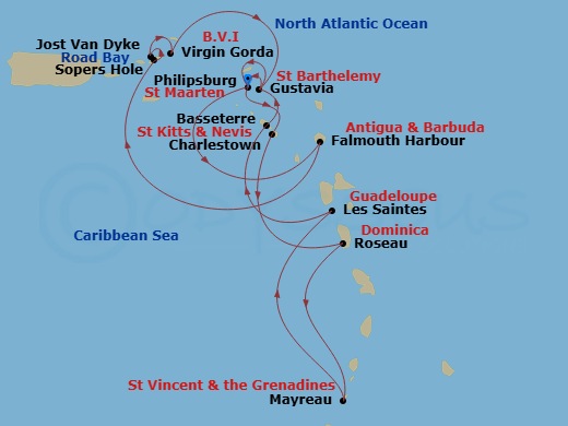 map of itinerary