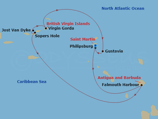 map of itinerary