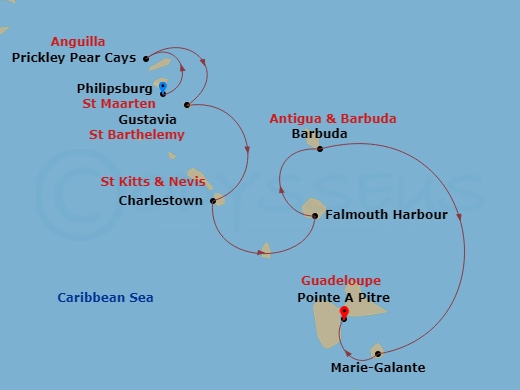 map of itinerary