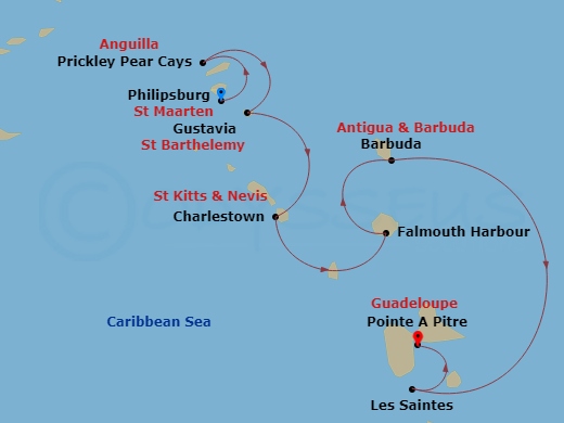 map of itinerary