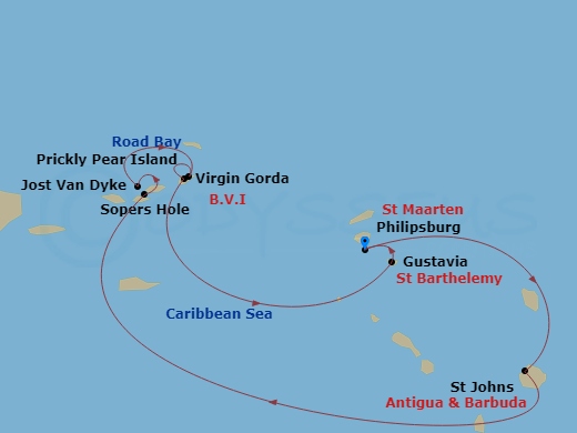 map of itinerary