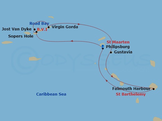 map of itinerary