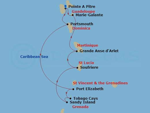 map of itinerary