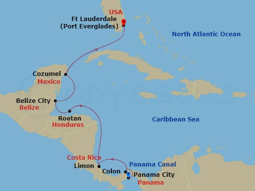 map of itinerary