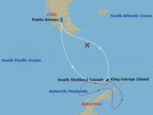map of itinerary