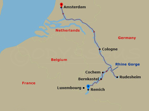 map of itinerary