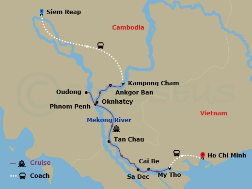 map of itinerary